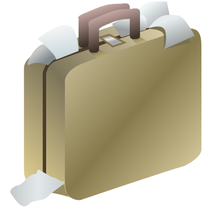 Download free paper suitcase icon